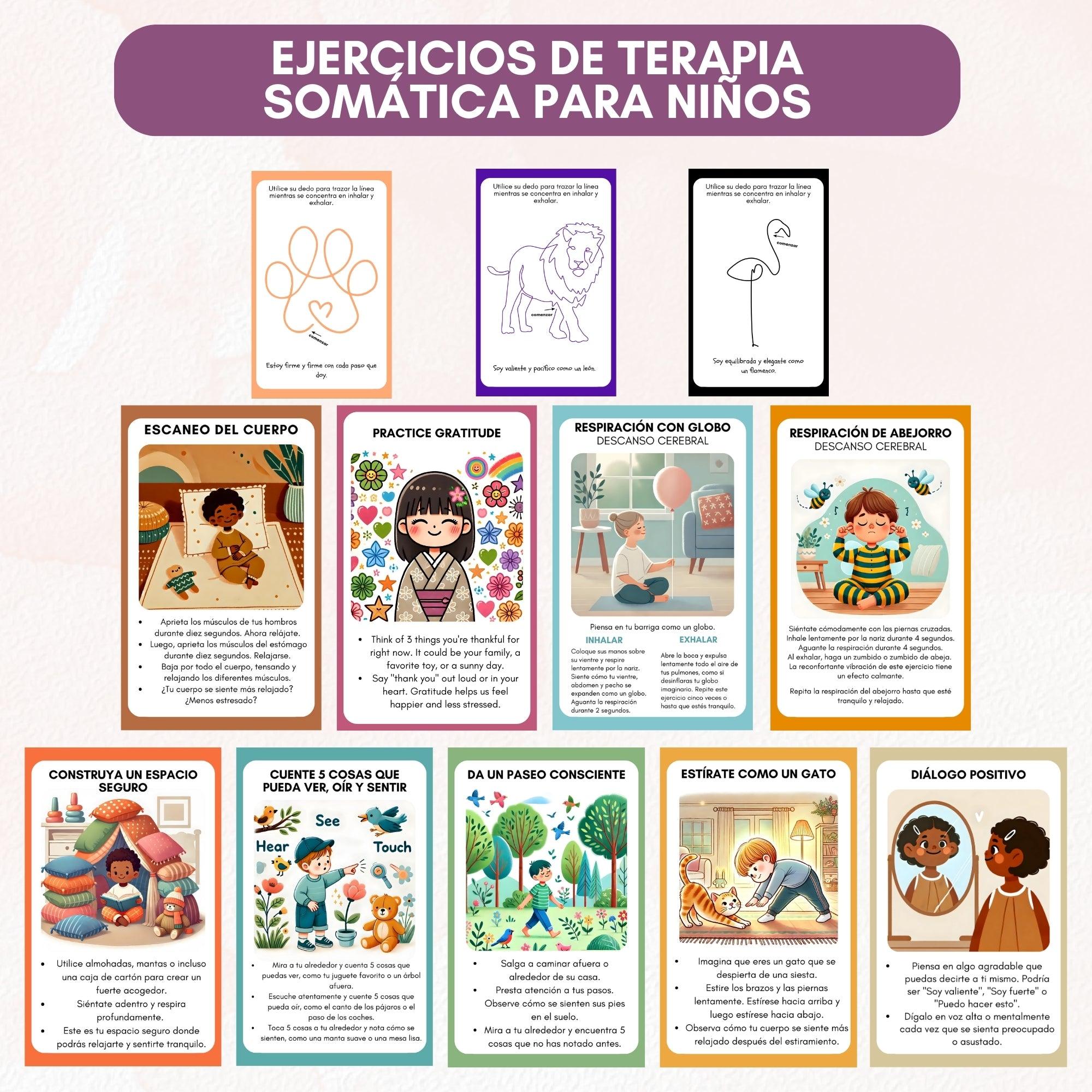 Ejercicios de terapia somática para niños